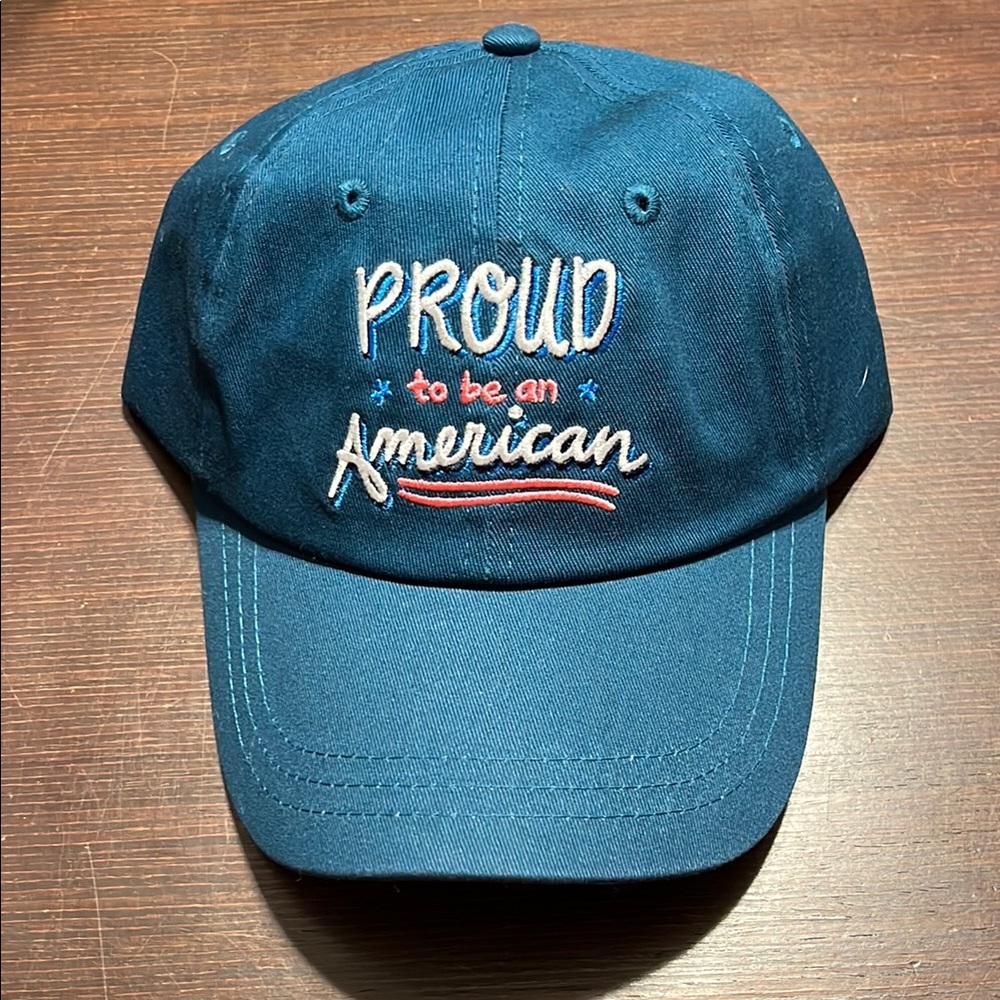 Blue 'Proud to be an American' Cap